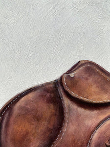 arion saddle original painting closeup