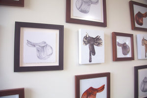 saddle series gallery wall harris leather black alligator