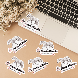 Panic Attack Sticker Ponies & Panic Attacks Sticker – Lederman Art & Design